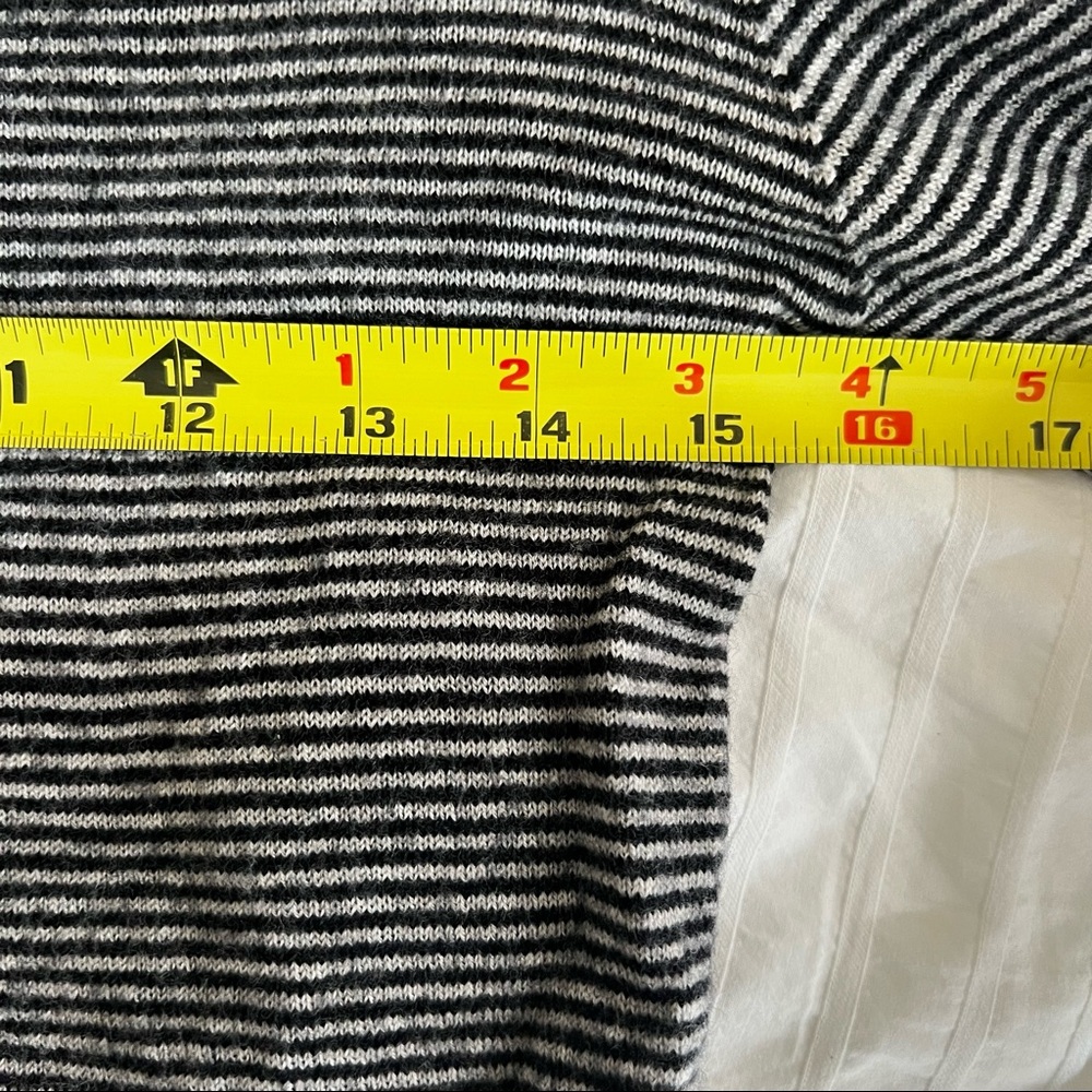 Gray Striped Women's Sweater - Picture 6 of 10